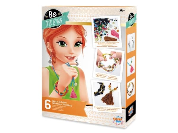 Buki Bohemian Jewellery, Kit för tillverkning av smycken för barn, 8 År, Multifärg