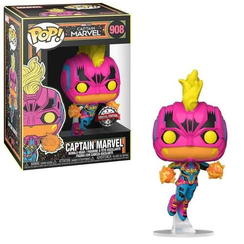 Funko Pop! Marvel: Captain Marvel - Captain Marvel Blacklight (excl.)