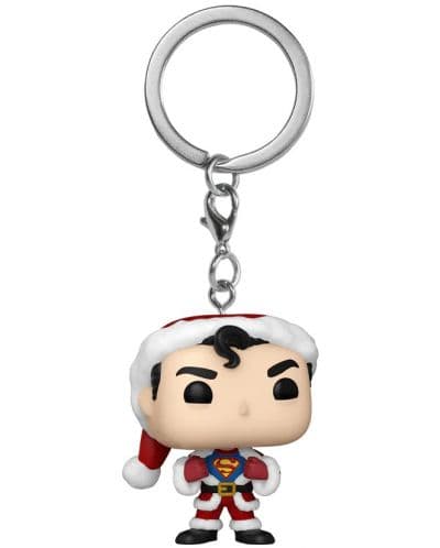Funko Pop Keychain: Dc Holiday- Superman(wmt)