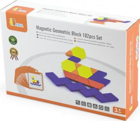 Viga Viga 50669 Magnetiskt geometriskt pussel - 102 bitar