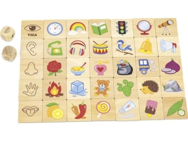 Viga Toys VIGA Educational Game Lære Puslespill Sorter Senses 37 stk.