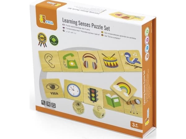 Viga Toys VIGA Educational Game Lære Puslespill Sorter Senses 37 stk.