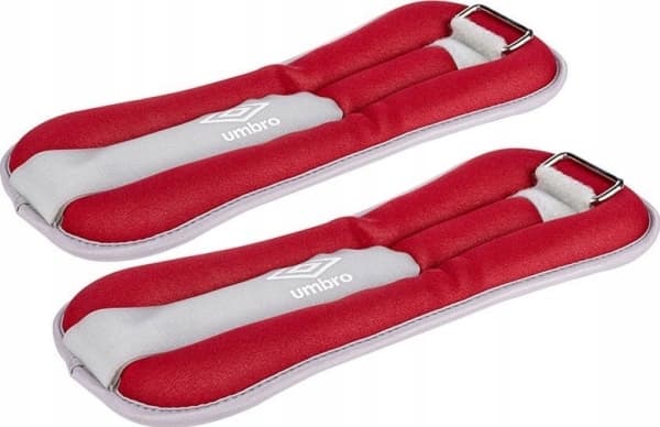 Umbro - 2x1 kg ankel- og håndleddvekter (rød)
