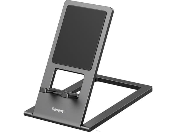 Baseus Metallinen puhelin/tablettiteline (harmaa)