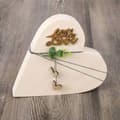 Miniatyrbild 3 av 4: Mini träskrift - RAYHER - Med kärlek - FSCMixCred - Natur - 6,3x3,7x0,3cm