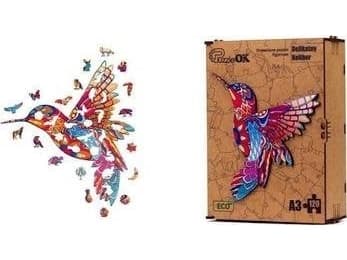 Puslespill Maksik Trepuslespill Delikat Hummingbird PuzA3-00717