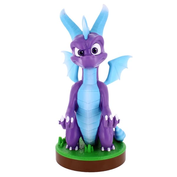 Spyro the Dragon figure clamping bracket Cable guy 21cm Blå, Lila