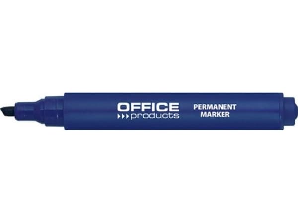 Office Products Marker permanentny, ścięty, 1-5mm (linia), niebieski