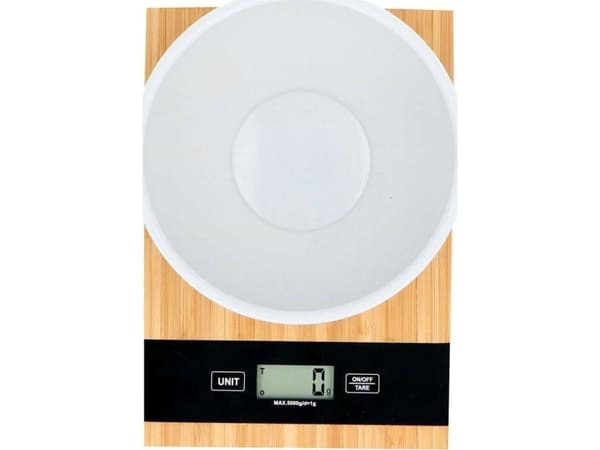 Alpina - Digital bambu köksvåg 5kg