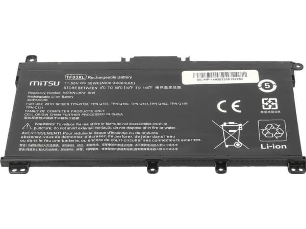 Bateria Mitsu Bateria do HP 14-BP, Pavilion 14 15 3400 mAh (39 Wh) 11.55 Volt