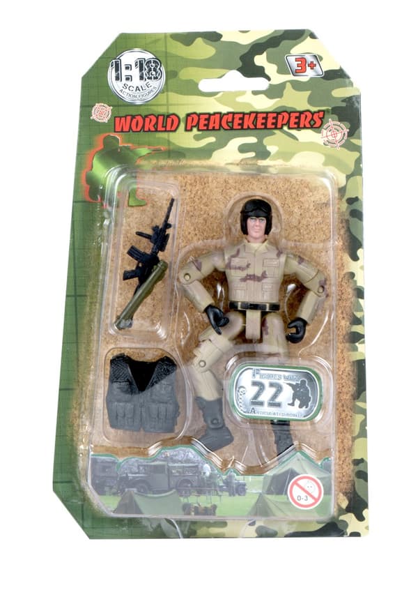 World Peacekeepers 1:18 Militär actionfigur  2E