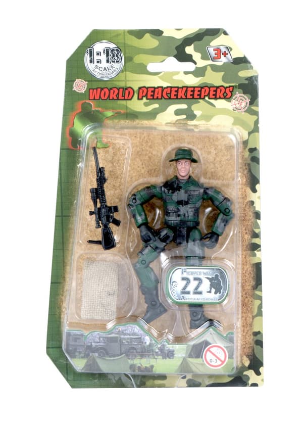 World Peacekeepers 1:18 Militär actionfigur  1C