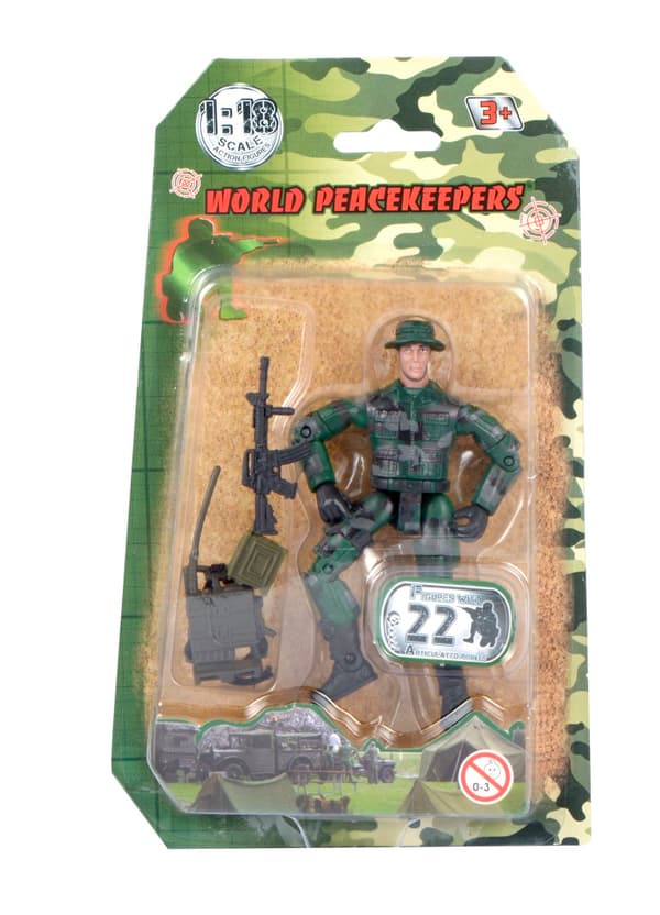 World Peacekeepers 1:18 Militär actionfigur  1D