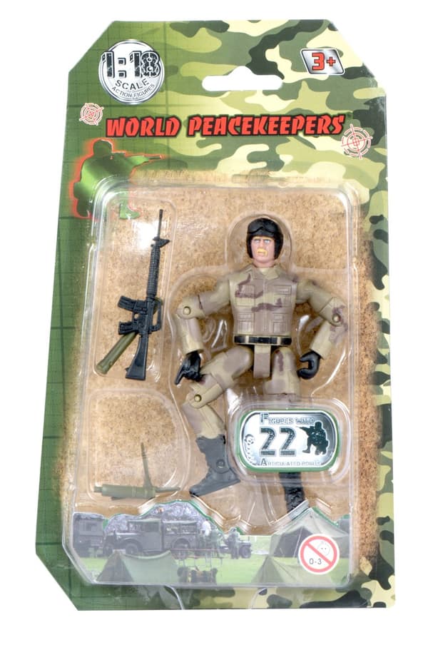 World Peacekeepers 1:18 Militär actionfigur 2C