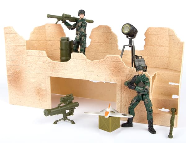 World Peacekeepers 1:18 Militär Angreppsstyrka m. 2 actionfigurer