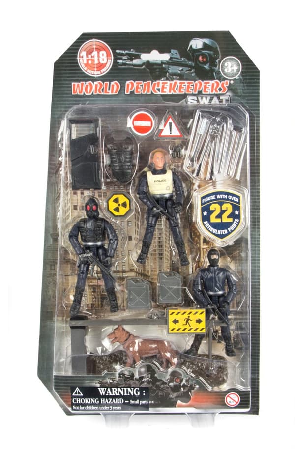 S.W.A.T. Action Figur 3-pack Typ B 1:18