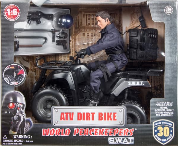 S.W.A.T. Polis ATV + Actionfigur 30,5cm