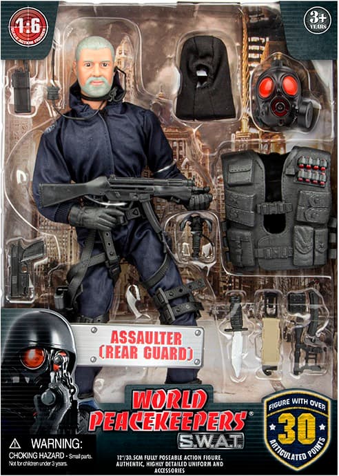 S.W.A.T. Rear Guard Polis Actionfigur 30,5cm