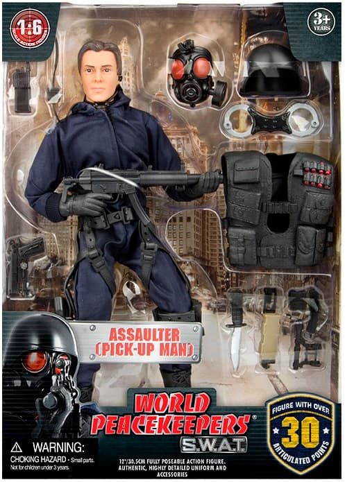S.W.A.T. Pick-up Man Polis Actionfigur 30,5cm