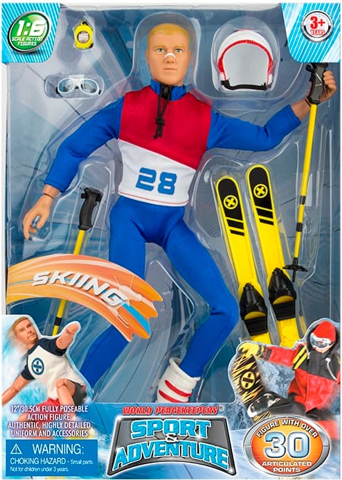 Action Figur skidåkning med tillbehör 30,5 cm