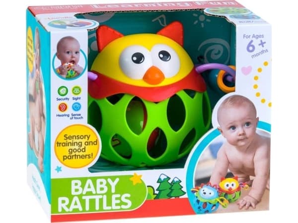 Jokomisiada Rattle Teether Ugle myk leketøy ZA1283
