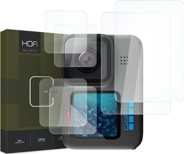 Hofi herdet glass GOPRO HERO 9/10/11 HOFI Glass Pro+ 2-SETT Klar gjennomsiktig