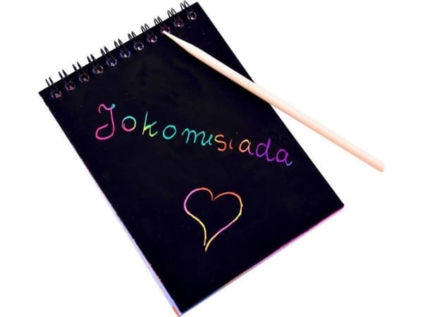 Jokomisiada Notes Rainbow skrapespill med stylus ZA3913