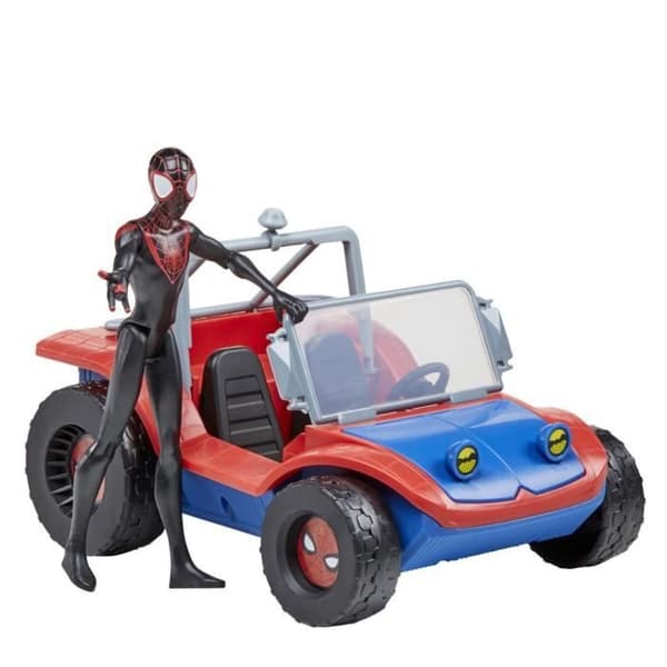 Spider-Mobile-fordon och Miles Morales Marvel Spider-Man-figur 15 cm från 4 år