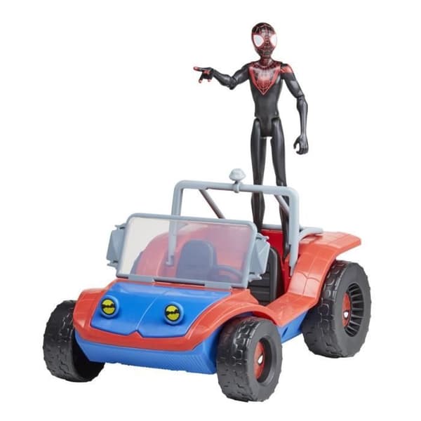 Spider-Mobile-fordon och Miles Morales Marvel Spider-Man-figur 15 cm från 4 år