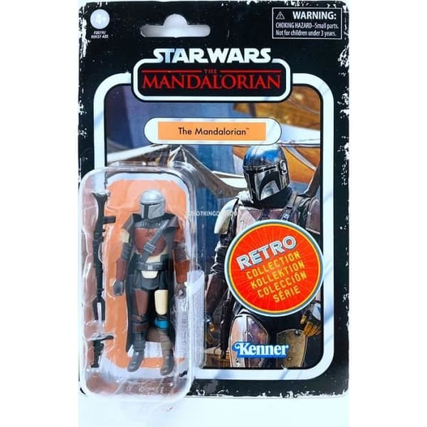 Den mandaloriska ledade figuren - Star Wars Retro Collection HASBRO - 10 cm - För barn från 4 år och uppåt