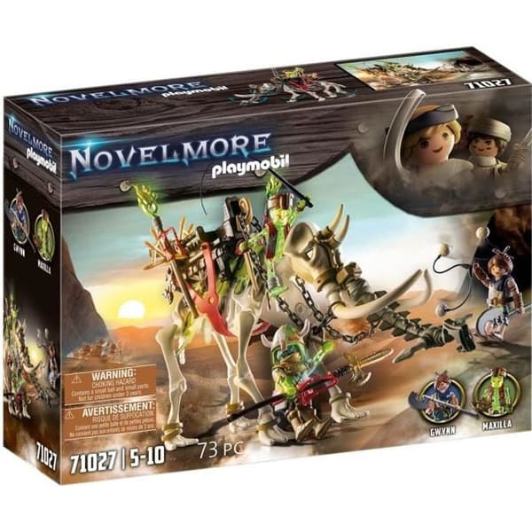 PLAYMOBIL - Novelmore - Sal'ahari Sands - Mammoth Skeleton Attack - Unisex - Barn - Grå