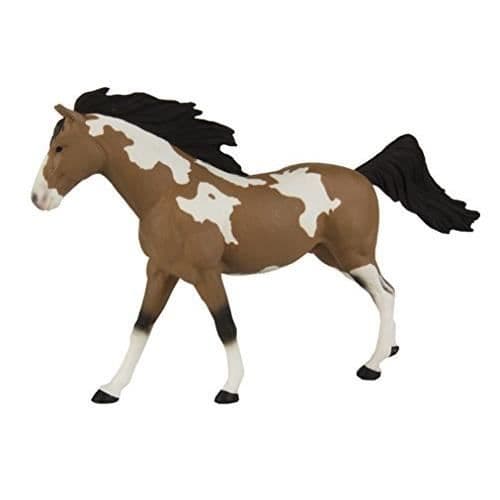 Safari Ltd Winners Circle Samlarobjekt " Pinto Mustang Stallion " Realistisk handmålad leksaksfigurmodell " Kvalitetskonstruktion