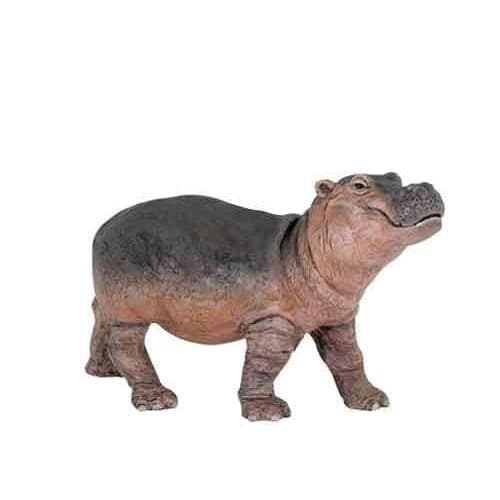 Babyflodhästfigur - PAPO - Djur - Mjuk PVC - 10 cm