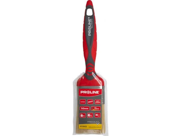 Pro-Line PREMIUM FLAT BØRSTE 65MM, 2K-TPR HÅNDTAK, SS, UNIVERSAL, PROLINE
