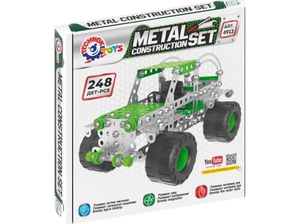 Technok-metallirakenteiset rakennuspalikat 248el 4913 TechnoK p10