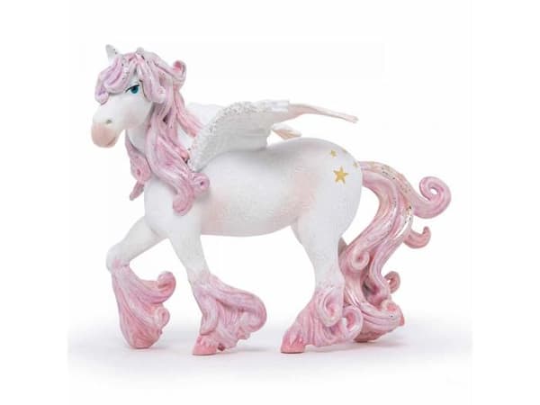 Förtrollad Pegasus statyett unik färg