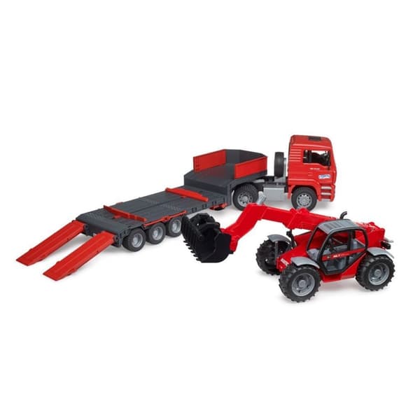 Bruder 02774 MAN TGA Lavlæsser med Manitou Teleskoplæsser