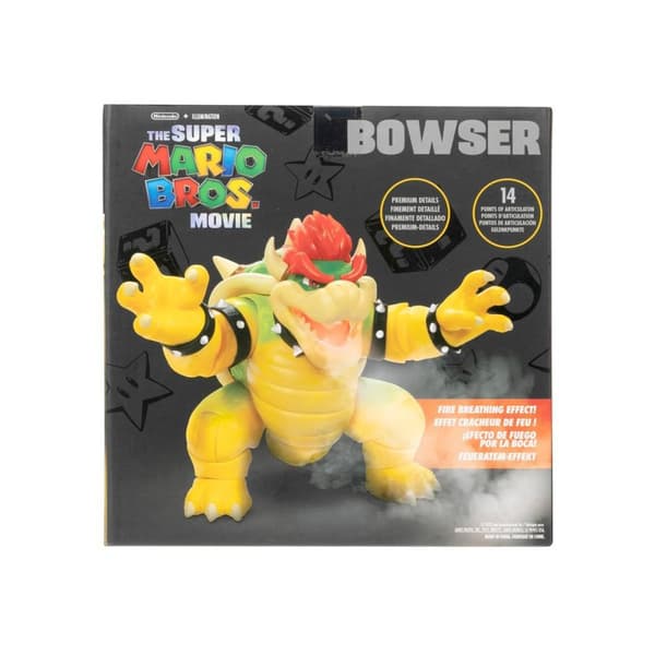 Super Mario Movie Fire Breathing Bowser Figure