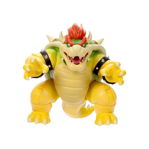 Super Mario Movie Fire Breathing Bowser Figure