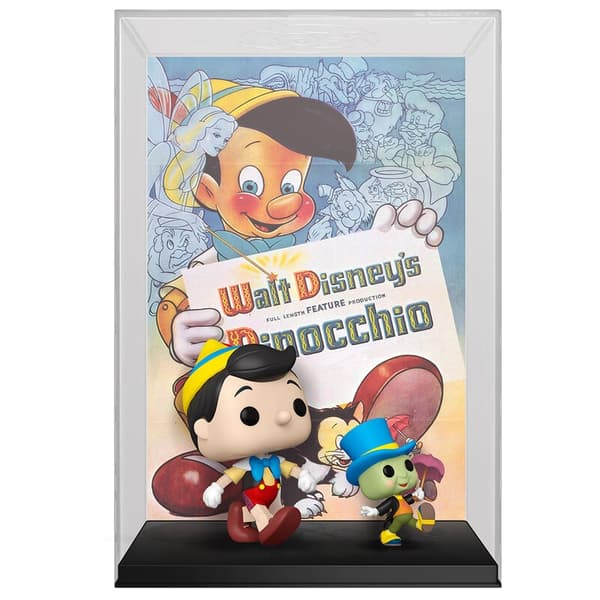 POP figure Movie Poster Disney 100th Pinocchio & Jiminy Cricket