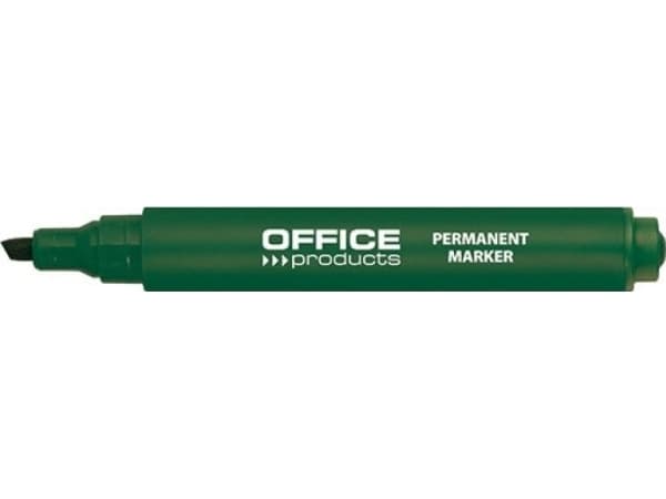 Office Products Marker permanentny ścięty, 1-5mm (linia), zielony