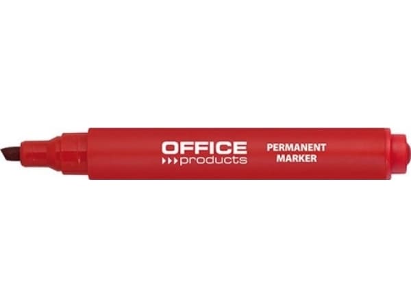 Office Products Permanent märkpenna, trunkerad, 1-5 mm (linje), röd