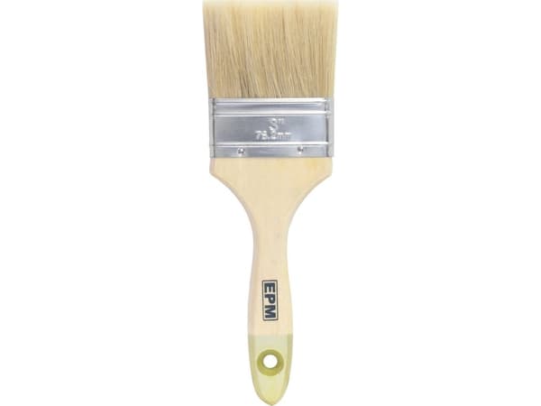 ENGELSK BØRSTE FLAT GULL 76MM 3''