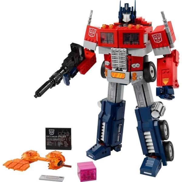 LEGO® ICONS™ 10302 Optimus Prime, Transformers Autobot Robot Minifigure, Modelllastbil, Vuxen