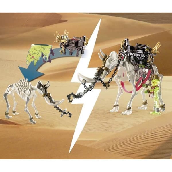 PLAYMOBIL - Novelmore - Sal'ahari Sands - Mammoth Skeleton Attack - Unisex - Barn - Grå