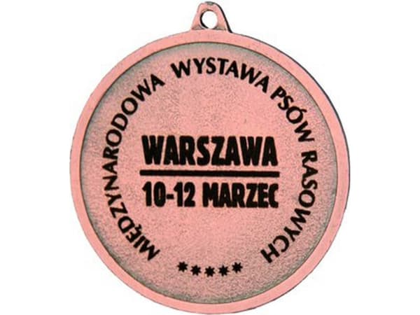 Victoria Sport Bronze medal with a space for a 50 mm emblem - a steel medal engraved with a laser - RMI