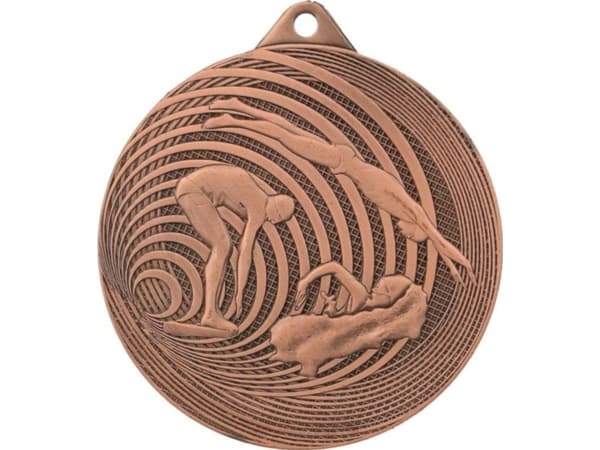 Triumf Steel Medal Swimming Fi 70 Mmc3074 - Bronse