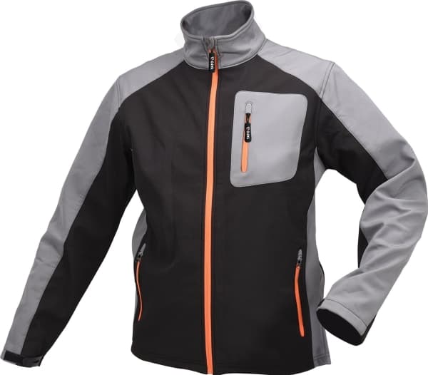 YATO SOFTSHELL-TAKKI MUSTA-HARMAA KOKO S