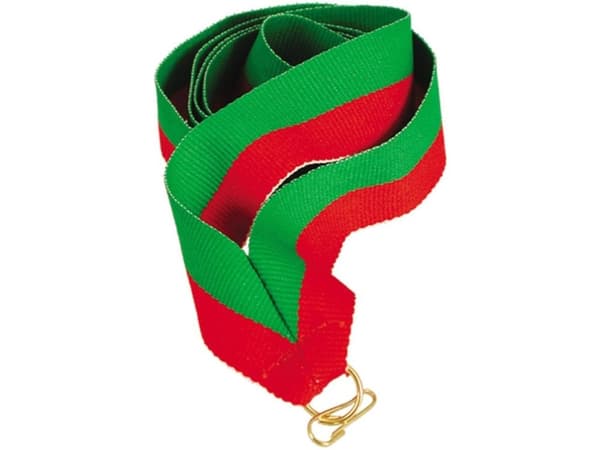 Victoria Sport Ribbon 22 mm - rød og grønn