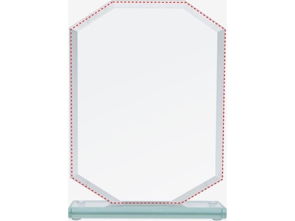 Victoria Sport Glass trofé med limt bunn